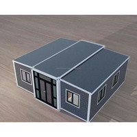 Maison conteneur extensible à double aile pour studio de jardin