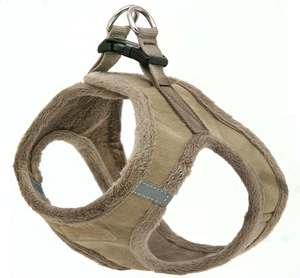 High Quality Luxury Custom Vegan Fleece <strong>Harness</strong> Dog Collar Leash Set PET Vest Bundles <strong>Rabbit</strong> Fur Dog <strong>Harness</strong> With Quick Release - Product Image 2