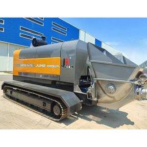 Pompe à béton sur chenilles JIUHE, fabricant chinois flexible, pompe à béton à moteur diesel à grand volume de livraison - Product Image 5