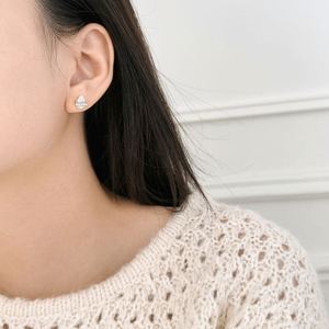 Dylam Tiny Cute Design <b>Fine</b> Jewelry Small 925 Silver 5A Zirconia Sparkle Pear Shape <b>Stud</b> <b>Earrings</b> for Everyday Wear for Women - Product Image 3