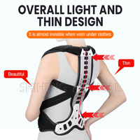 Correcteur de posture et soutien dorsal pour le dos courbé, la scoliose, la kyphose et les fractures compressives vertébrales, pour hommes et femmes