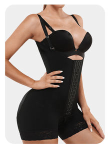 Fajas Colombianas Body sculptant à poitrine ouverte pour femme, effet ventre plat et rehausseur de fesses, bretelles réglables - Product Image 5