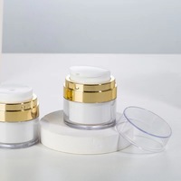 Flacon vide pour soins de la peau de 50 g, contenant à pompe sans air en acrylique, double paroi, pot cosmétique sans air