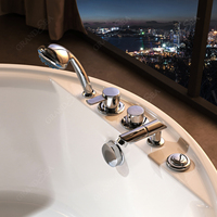 Baignoire à bulles ronde pour la maison Baignoire de massage à température constante unique Baignoire en acrylique