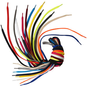 Cordones deportivos planos de malla de poliéster, 8mm de ancho, Color puro, para zapatillas deportivas, informales, gran oferta - Product Image 5