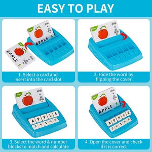 Juguetes Educativos para Niños, Juego <span class=keywords><strong>de</strong></span> Asociación <span class=keywords><strong>de</strong></span> <span class=keywords><strong>Letras</strong></span>, Juguetes Educativos para Contar, Matemáticas y Juegos <span class=keywords><strong>de</strong></span> Palabras - Product Image 5