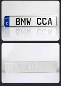 Aangepaste Duitse Europese Herdenkingskentekenplaat Voertuigkentekenplaat Nummer Kentekenplaat Set - Product Image 3