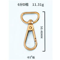 2026 Fermoir mousqueton pivotant à ressort en alliage de zinc, sans nickel, couleur or clair, de haute qualité, accessoires de sac, marque YHD, vente en gros