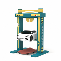 Aire de jeux intérieure pour enfants, thème personnalisé : atelier de réparation automobile, jeu de rôle commercial, maison de jeu de simulation de ville