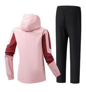Conjunto de Chaqueta Impermeable y Cortavientos con Capucha y Cierre, Conjunto de Dos Piezas para Mujer - Product Image 2