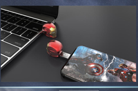 Regalo de promoción vengador alianza de Metal de hierro hombre vengador de dibujos animados disco U gb 32gb 64gb 128gb3 0 pendrive Usb Flash tarjeta de almacenamiento