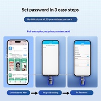 VIEFONG VU01 Flash Drive USB 64GB Asli Terenkripsi Tinggi Tipe-C Antarmuka Ganda Kapasitas Tinggi Pelindung Privasi Data