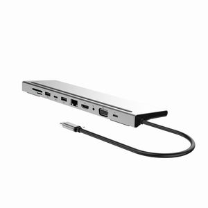<span class=keywords><strong>Hub</strong></span> <span class=keywords><strong>Usb</strong></span> tipo C 11 en 1 con soporte de metal VGA LAN <span class=keywords><strong>USB</strong></span> 3,0 para <span class=keywords><strong>MacBook</strong></span> Pro - Product Image 5