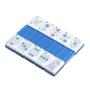 Acrylic Mahjong Tiles White Blue Transparent Non Toxic For Chess And Card <b>Entertainment</b> Universal Use MJ 819 - Product Image 5