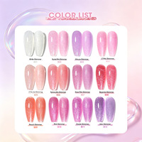 Gel d'extension Poly Gel Nude Pailleté Haute Qualité à Séchage Rapide 30ml pour Salons de Manucure Professionnels Conforme aux Normes UE