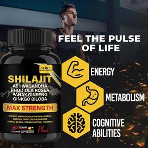 OEM/ODM Shilajit Ashwagandha suplemento Naturel orgánico Himalayan Shilajit Pure Shilajit cápsulas - Product Image 4