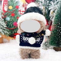 Mini poupées de Noël faites à la main avec ensemble de tenues de Noël pour LABUBU