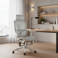 Chaises de bureau ergonomiques de direction, pivotantes, entièrement en maille, à dossier haut, confortables, fabriquées par le fabricant