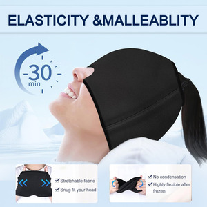 Paket panas & dingin yang dapat digunakan kembali-paket es migren bungkus kepala dan topi Gel dingin untuk sakit kepala - Product Image 6