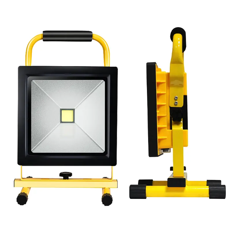 10W 20W 30W 50W Rechargeable COB LED FloodLight Outdoor Camping working Battery Powered Searchlight Portable flood lights
