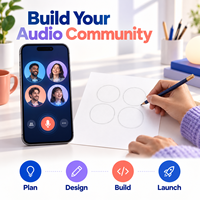 Pengembangan Aplikasi Ruang Obrolan Suara Audio Sosial Kustom untuk IOS Android Dengan Manajemen Speaker Ruang Audio Hadiah Virtual LionCreate
