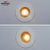 Spot LED encastré sans scintillement 68-75mm, découpe 5W, blanc chaud, style nordique allemand, IP21/54/65/67, pour cuisine, certifié CE, THD<11%