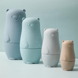 Muñeca de anidación de silicona Montessori, juguetes apilables para niños pequeños, venta al por mayor - Product Image 4