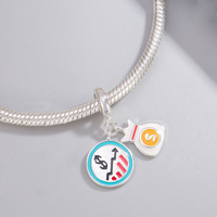 Breloques Pan Charms en Argent, Motifs Économiques (Dépôt Bancaire, Tendances de Croissance), Sacs à Monnaie, Perles Compatibles avec Bracelet Original, Bijoux, Anniversaire, Berluque, Nouveau