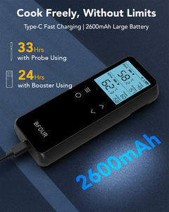 Thermomètre à viande sans fil WiFi 2026 le plus récent avec 2 sondes, thermomètre de cuisson numérique à double <span class=keywords><strong>sonde</strong></span> pour grillades, barbecue, fumoir, four - Product Image 4