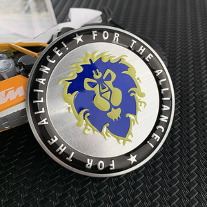 Distintivo Metallico Personalizzato, Adesivo 3D in Lega di Zinco e Alluminio, Placcato Oro e Argento, Cromato Elettrolitico Spazzolato, Logo Auto, Etichetta, Emblema - Product Image 1