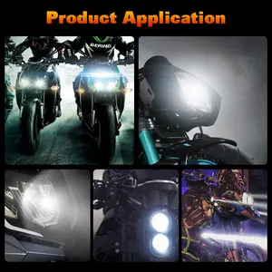 Easy Installation IP68 Waterproof White Light 40W Aluminum Motorcycle Electric Bike Built In LED Head Light