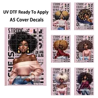 Elle est moi : Carnet A5 pour l'empowerment des femmes, avec enveloppes UV DTF prêtes à l'emploi, autocollants de transfert imperméables pour couverture de journal