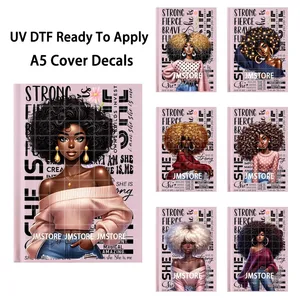 Ella es yo: Cuaderno A5 de Empoderamiento Femenino con Envolturas UV DTF, Pegatinas de Transferencia Impermeables Listas para Aplicar para Cubiertas de Diario - Product Image 1