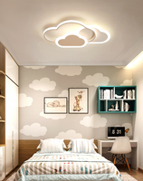 Plafonnier Moderne LED pour Chambre d'Enfant, Lustre Macarons Nuages Colorés, Décoration de Maison pour Chambre d'Enfant