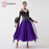 B-23163 personnalisé nouvelle robe de danse de salon Standard international robes de danse de salon de haute qualité en soie perlée à vendre
