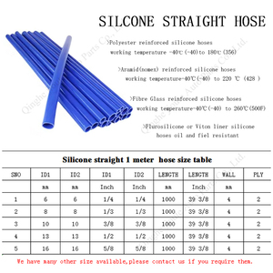 خرطوم سيليكون مستقيم رباعي الطبقات لتبريد المحرك بقطر داخلي <span class=keywords><strong>6</strong></span> مم و10 مم و12 مم و16 مم - Product Image 3