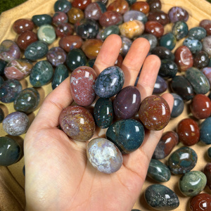 Piedras de cristales de alta calidad Kindfull, <span class=keywords><strong>jaspe</strong></span> de océano, cristales curativos caídos, piedra caída para Decoración - Product Image 6