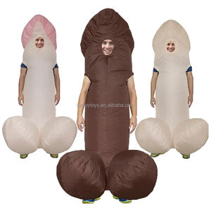 Aufblasbares Penis-Kostüm für Erwachsene, Sexueller Dick-Overall, Lustiges Kleid, Feiertag, Halloween, Anime-Cosplay-Anzug - Product Image 1