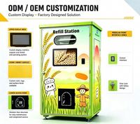 Distributeur mural ECOBOX pour aliments secs en vrac, bonbons, graines, céréales et cornflakes, à gravité, pour magasin