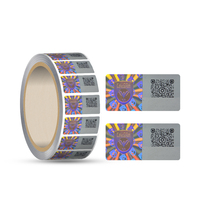 Etiqueta Adhesiva con Código QR Holográfico 3D Personalizado, Anti-Falsificación, Raspable, Impresora de Etiquetas de Embalaje Premium