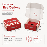 Boîte d'emballage en carton ondulé, boîte d'expédition pour cadeaux en carton ondulé avec insert protecteur en papier et feuille d'aluminium
