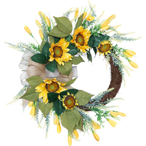 AYOYO OEM Couronnes <span class=keywords><strong>de</strong></span> fleurs Plage Hawaii Guirlande florale Couronnes <span class=keywords><strong>de</strong></span> mariage <span class=keywords><strong>Porte</strong></span> <span class=keywords><strong>Couronne</strong></span> suspendue - Product Image 5