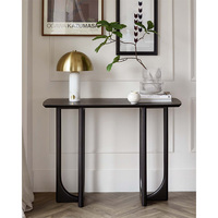 Table console noire pour salon, style nordique, entrée, style européen simple, bois, luxe, table console moderne