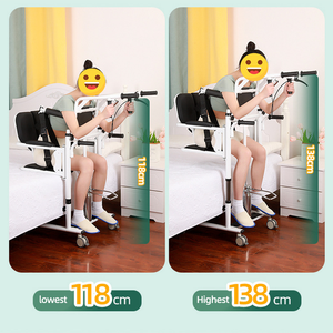 Paraplegic hidrolik kaldırma banyo güvenlik ekipmanları sol hasta bakımı Transfer koltuğu ile Commode - Product Image 4