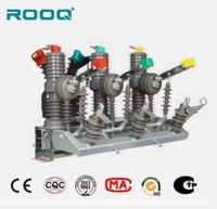 Interruptor de vacío eléctrico trifásico de alta tensión para exteriores, 33kV, 630A, 1250A, de alta capacidad de ruptura