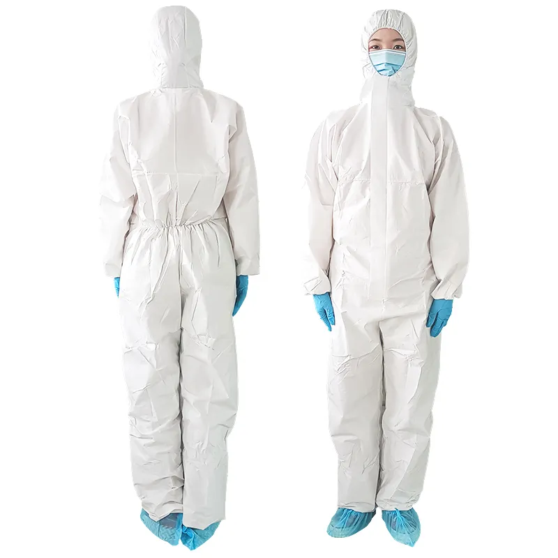 2024 good quality clear plastic type56 coverall Chemical Protection men coverall without stripes coverall fireproof
