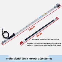 Accessoires de tondeuse à gazon à fléaux latéraux de type sac à dos avec ensemble de débroussailleuse à tube en aluminium pour l'entretien des jardins