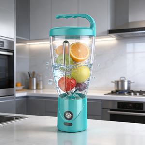 Blender portable de grande capacité 1000 ml, étanche, mode turbo, utilisation en voiture, batterie, moteur, rechargeable par USB, 6 lames, sans BPA, glace - Product Image 1
