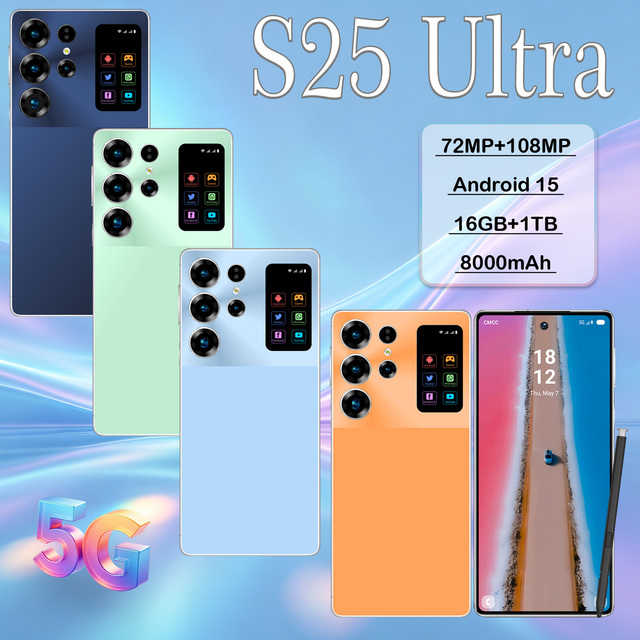 Powerful S25 Ultra 5G Android Smartphone 7.3 Inch OLED Screen Dual Sim Standby for Global Business Supplier