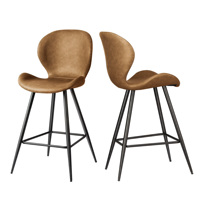 Tabouret de bar élégant et moderne en métal durable avec accoudoirs en velours et revêtement en tissu – Mobilier de bar pour la maison, le bureau, le salon et le bar à domicile